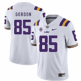LSU Tigers 85 Dillon Gordon White Nike College Football Jersey Dzhi,baseball caps,new era cap wholesale,wholesale hats